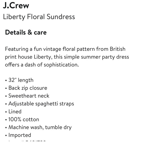 J. CREW x LIBERTY LONDON FLORAL COTTON SWEETHEART SLEEVELESS CASUAL SUN DRESS - Picture 4 of 16
